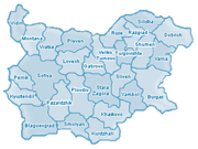 Map of Bulgaria