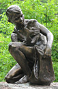 Monument of a fisherman